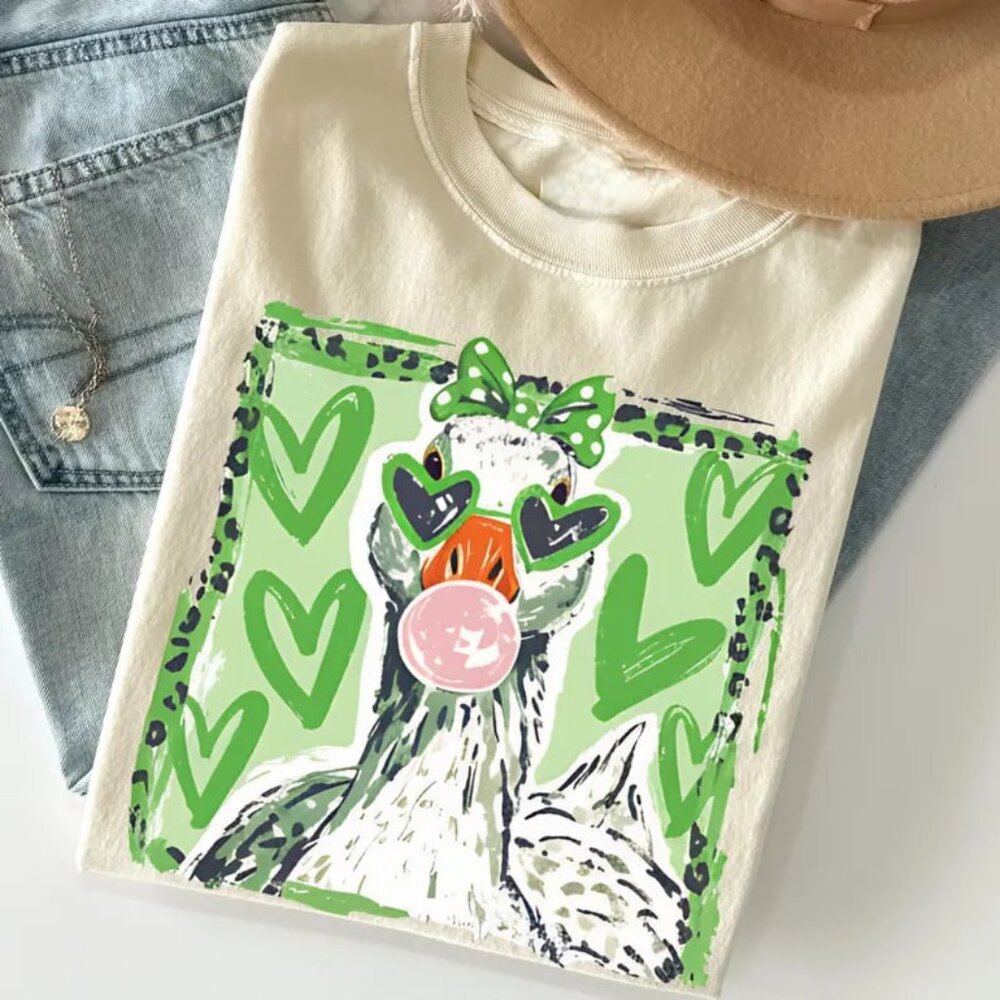 St Patricks Day Goose Tshirt, Cute Animal St Pattys, St Patricks Day Shirt